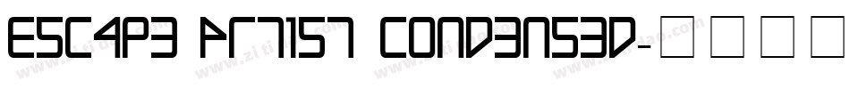 Escape Artist Condensed字体转换